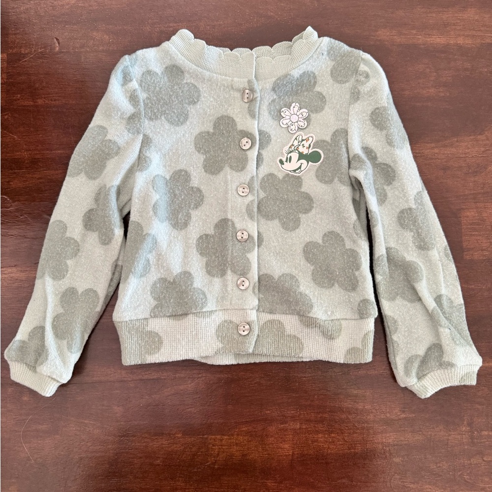 Disney Gray Button Down Shirt with Whimsical Design
